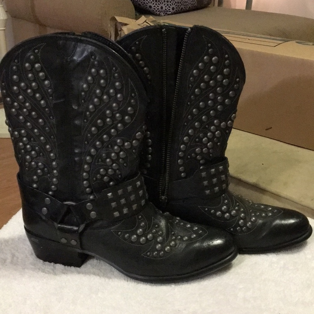 🎄 Ariat Black Leather Boots 🎄 - Picture 5 of 5